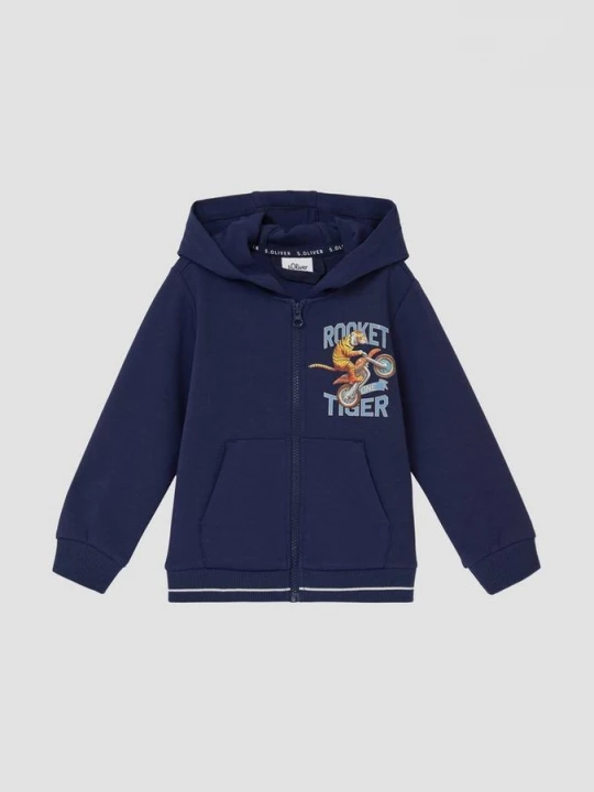 Foto van product Sweatshirt jas s.Oliver blauw