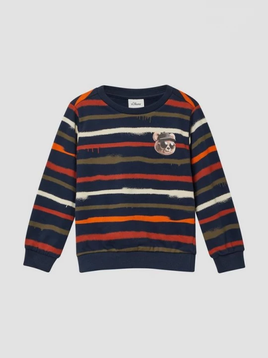Foto van product Sweatshirt met all-over print en kleine fotoprint s.Oliver