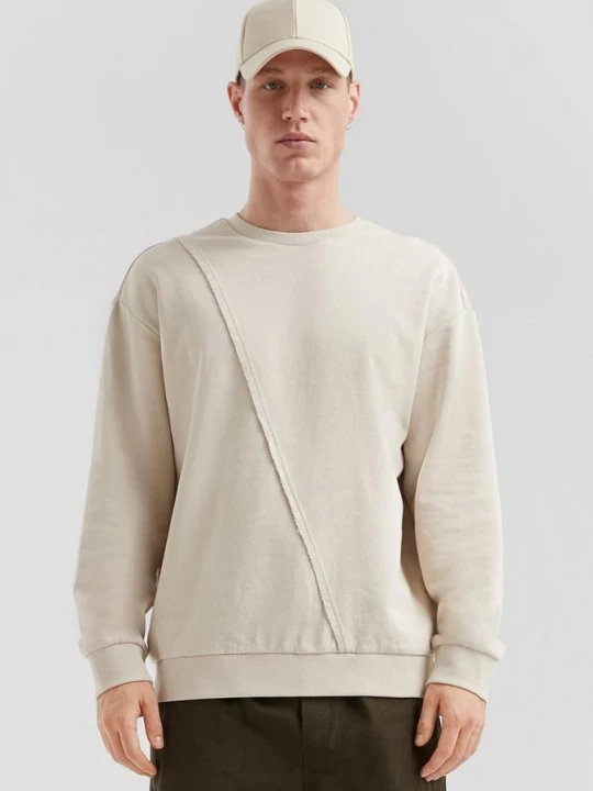 Foto van product Sweatshirt met asymmetrische scheidingsnaad QS beżowy