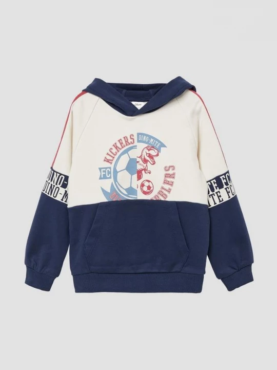 Foto van product Sweatshirt met colour blocks en veel printdetails s.Oliver