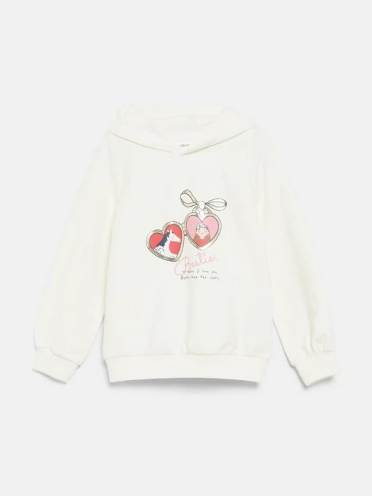 Foto van product Sweatshirt met folieprint en capuchon s.Oliver