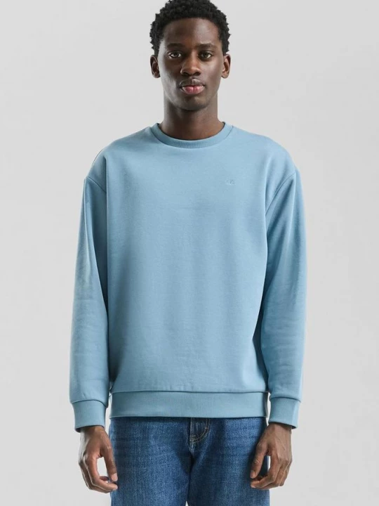 Foto van product Sweatshirt met geborduurd logo QS blauw
