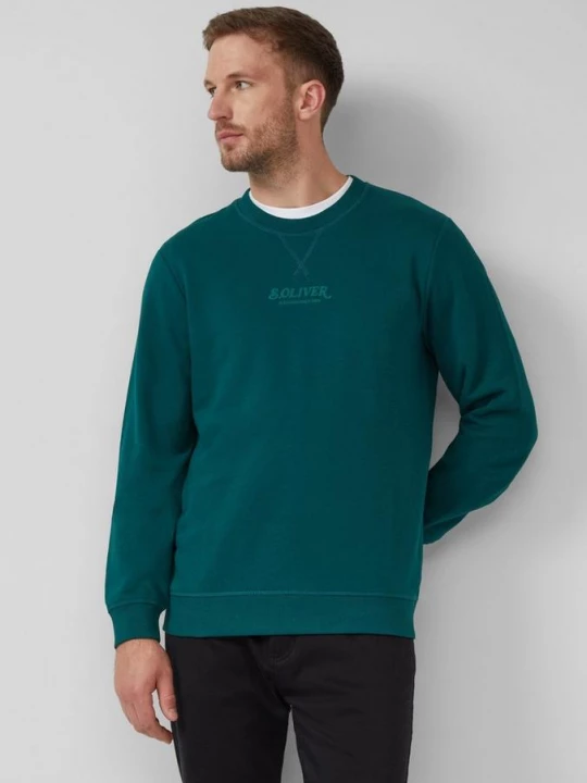 Foto van product Sweatshirt met logo s.Oliver groen