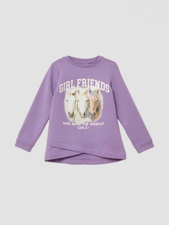 Foto van product Sweatshirt met overlappende zoom en knusse binnenkant s.Oliver