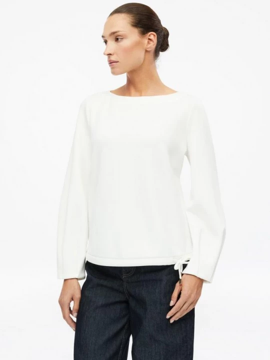 Foto van product Sweatshirt met relaxte pasvorm en trekkoord aan de onderkant s.Oliver crème