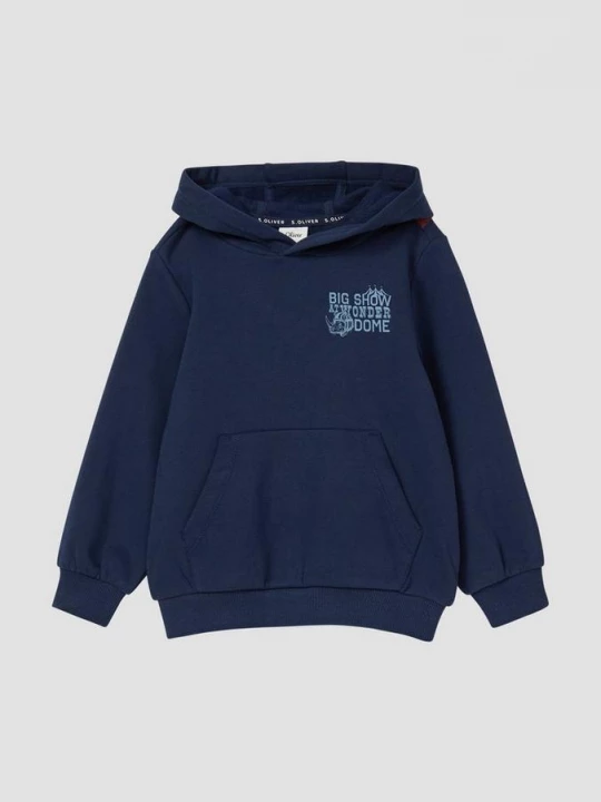 Foto van product Sweatshirt met rugprint en knusse binnenkant s.Oliver blauw
