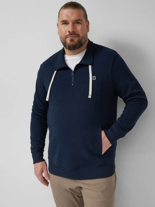 Foto van product Sweatshirt met steekzakken en label s.Oliver blauw