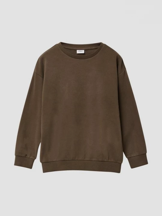 Foto van product Sweatshirt met verwisselbare kerstprint s.Oliver bruin