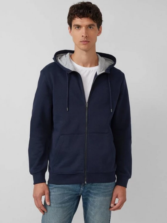 Foto van product Sweatvest met capuchon en logo s.Oliver blauw