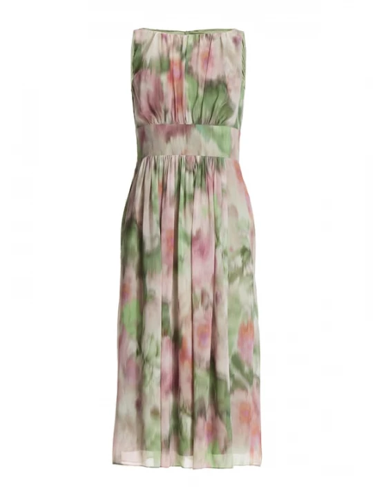 Foto van product SWING Cocktailjurk groen / pasteloranje / rosa / offwhite