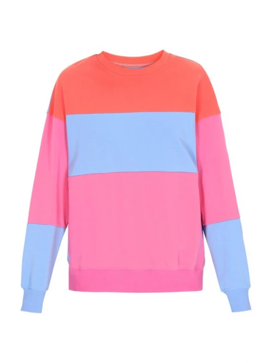Foto van product MYMO Sweatshirt 'Back To School' lichtblauw / kreeft / pitaja roze