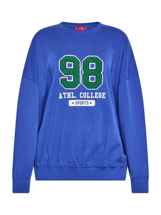 Foto van product swirly Sweatshirt blauw / groen / wit