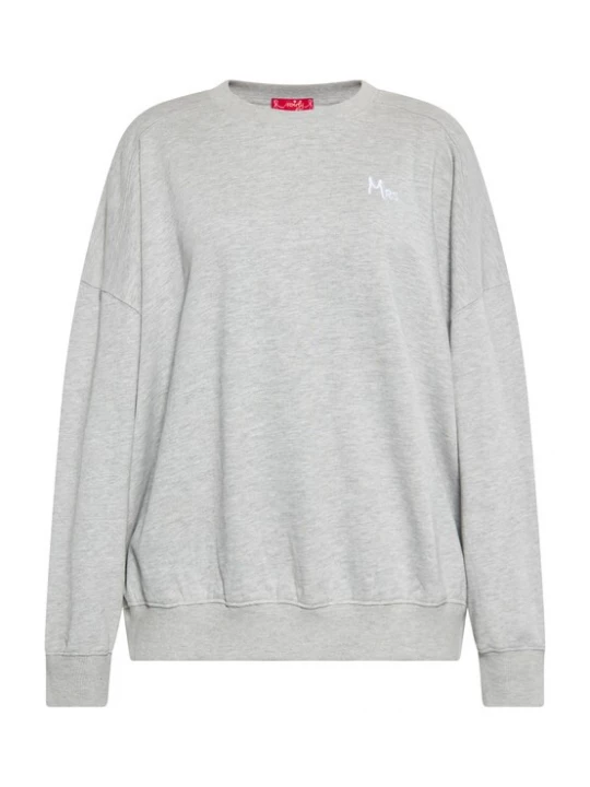 Foto van product swirly Sweatshirt lichtgrijs / wit