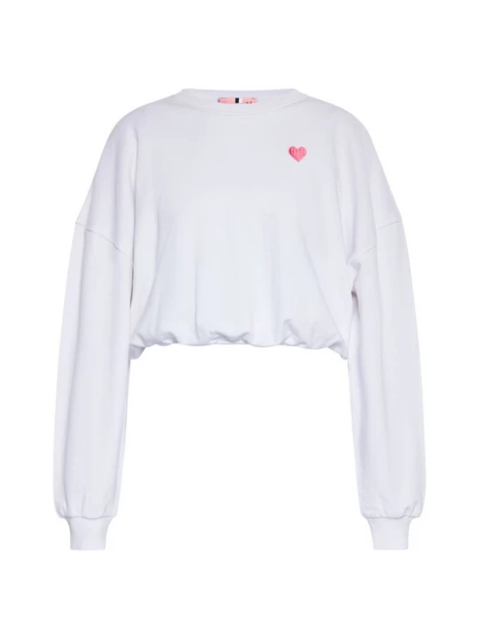 Foto van product swirly Sweatshirt pink / wit