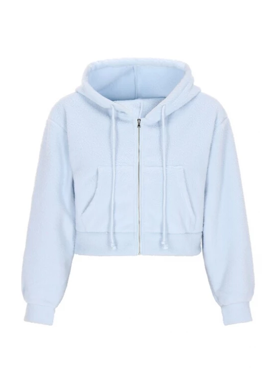 Foto van product MYMO Fleece jas 'Back to School' lichtblauw