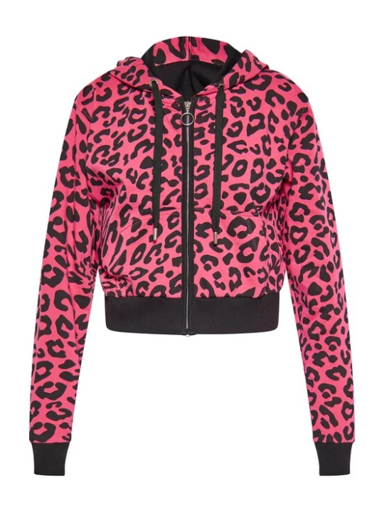 Foto van product swirly Sweatvest pink
