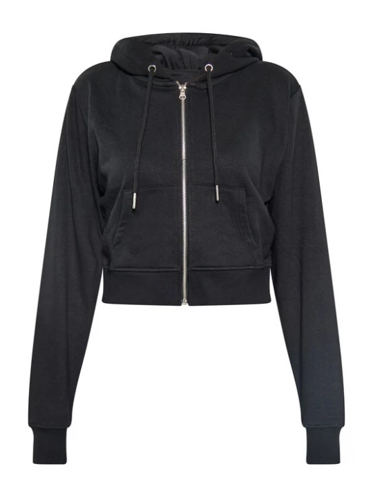 Foto van product swirly Sweatvest zwart