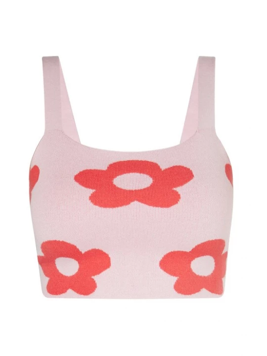 Foto van product swirly Top lichtroze / rood