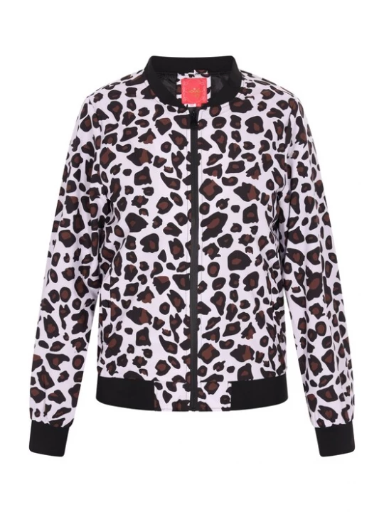 Foto van product swirly Tussenjas bruin / zwart / offwhite