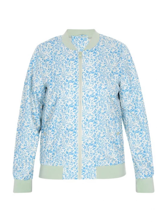 Foto van product swirly Tussenjas lichtblauw / pastelgroen / wit