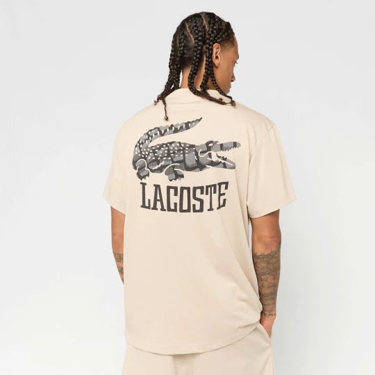 Foto van product T-Shirt Backprint Lacoste beżowy