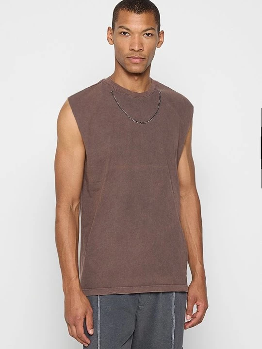Foto van product T-shirt basic 2Y Premium bruin