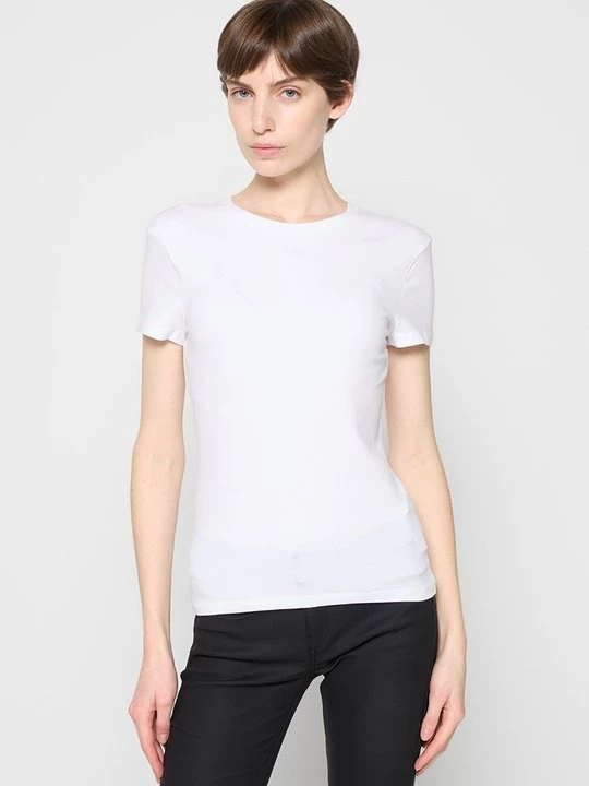 Foto van product T-shirt basic Abercrombie & Fitch wit