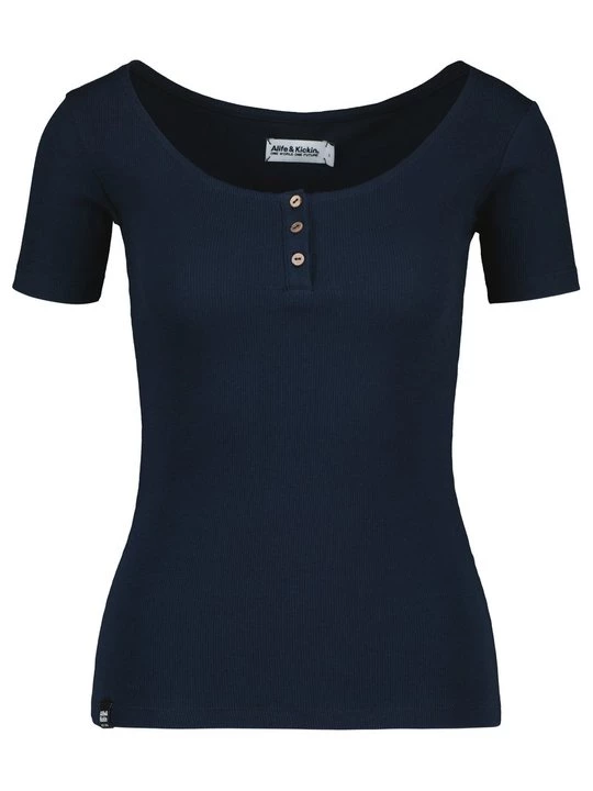 Foto van product T-shirt basic ALIFE & Kickin donkerblauw