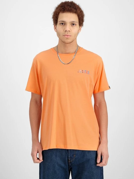 Foto van product T-shirt basic Alpha Industries oranje