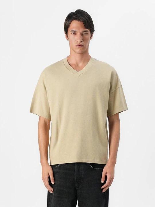 Foto van product T-shirt basic American Vintage beżowy