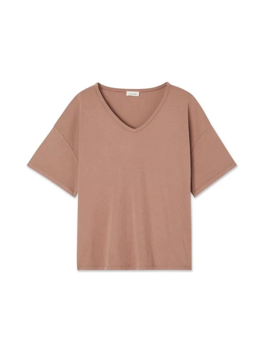 Foto van product T-shirt basic American Vintage bruin