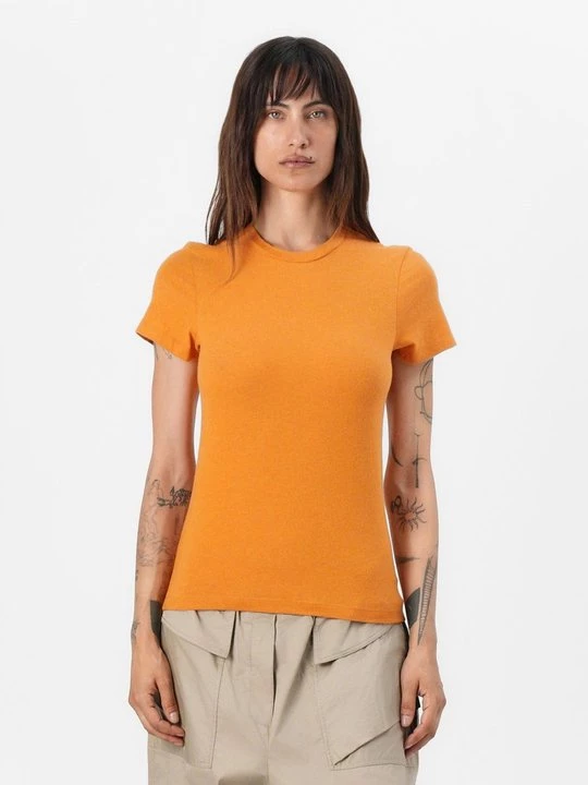 Foto van product T-shirt basic American Vintage oranje