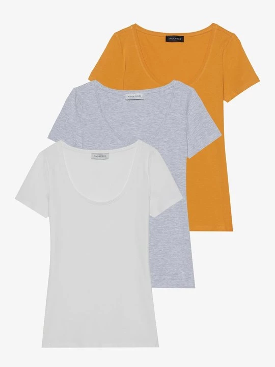 Foto van product T-shirt basic Anna Field By Zalando lichtgrijs gemêleerd