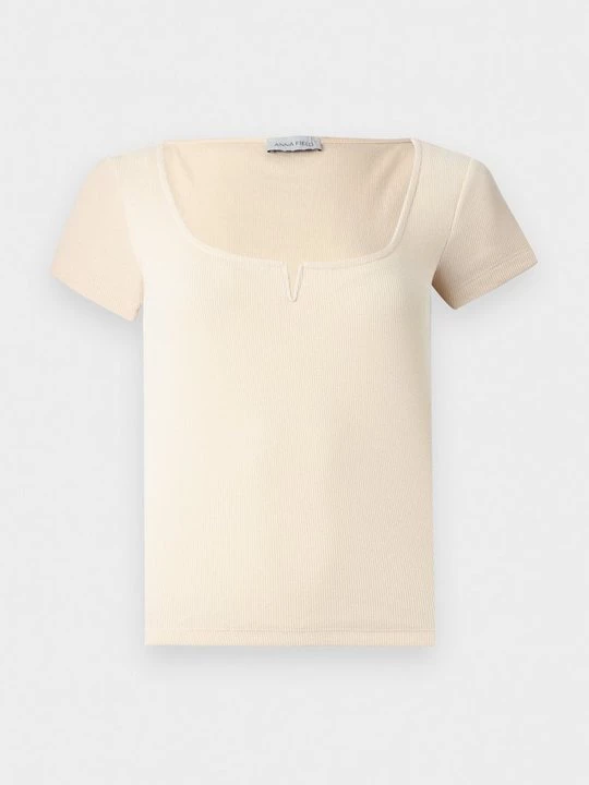 Foto van product T-shirt basic Anna Field By Zalando zandkleur