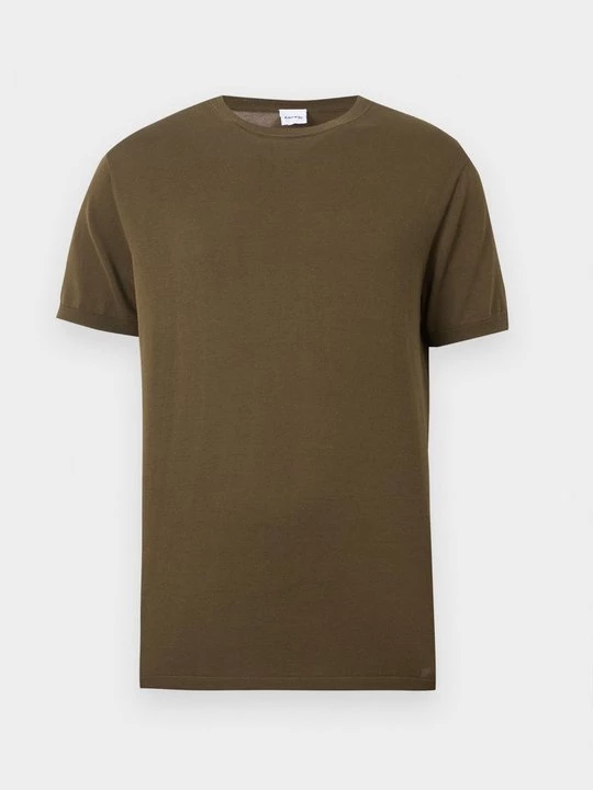 Foto van product T-shirt basic Aspesi olijfgroen