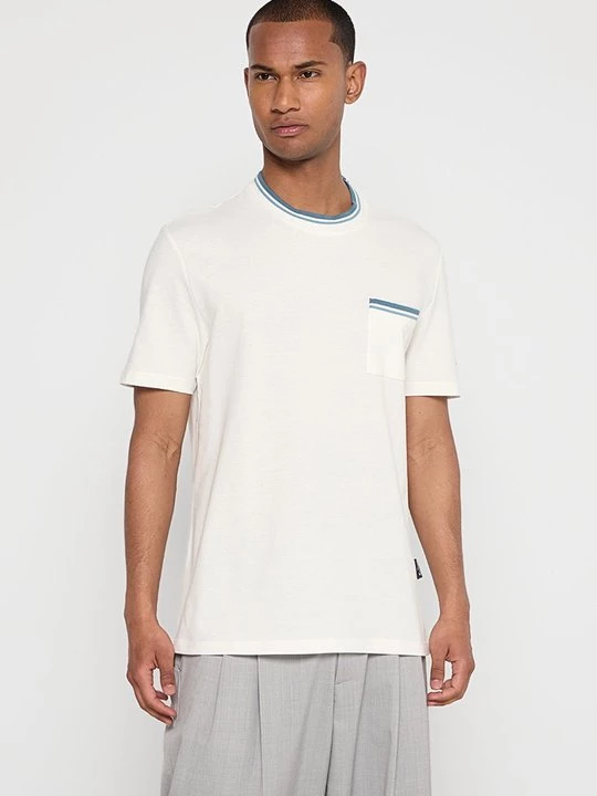 Foto van product T-shirt basic Ben Sherman crème
