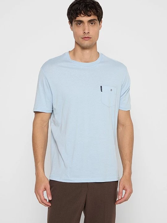 Foto van product T-shirt basic Ben Sherman lichtblauw