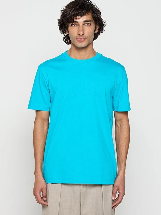 Foto van product T-shirt basic Boss blauw