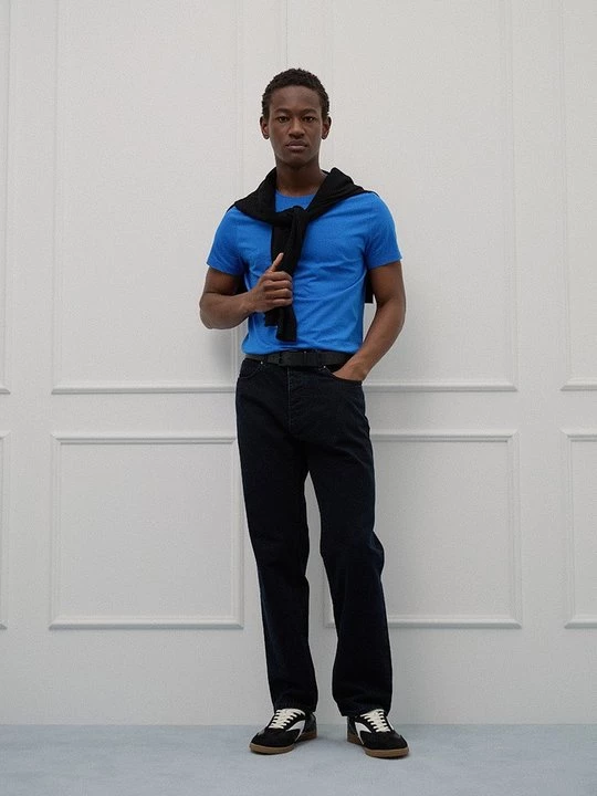 Foto van product T-shirt basic Boss blauw