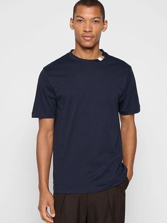 Foto van product T-shirt basic Boss donkerblauw