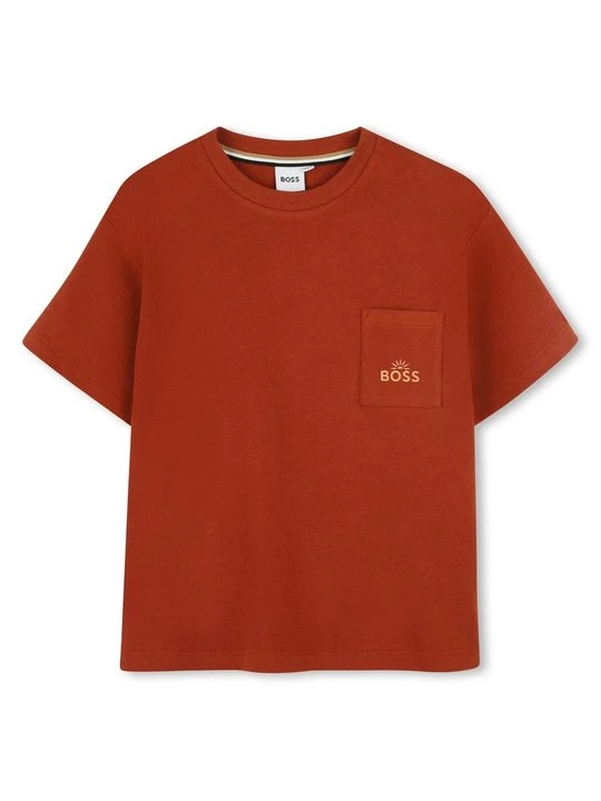 Foto van product T-shirt basic Boss donkerrood