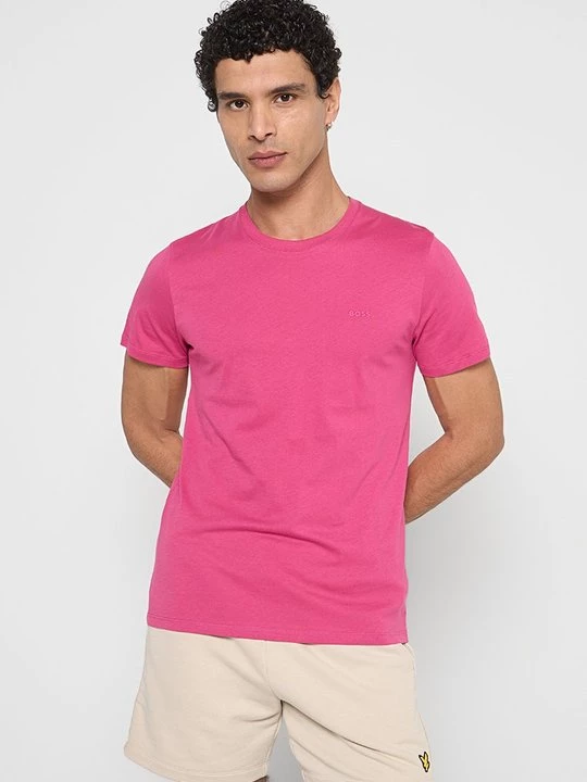 Foto van product T-shirt basic Boss donkerroze