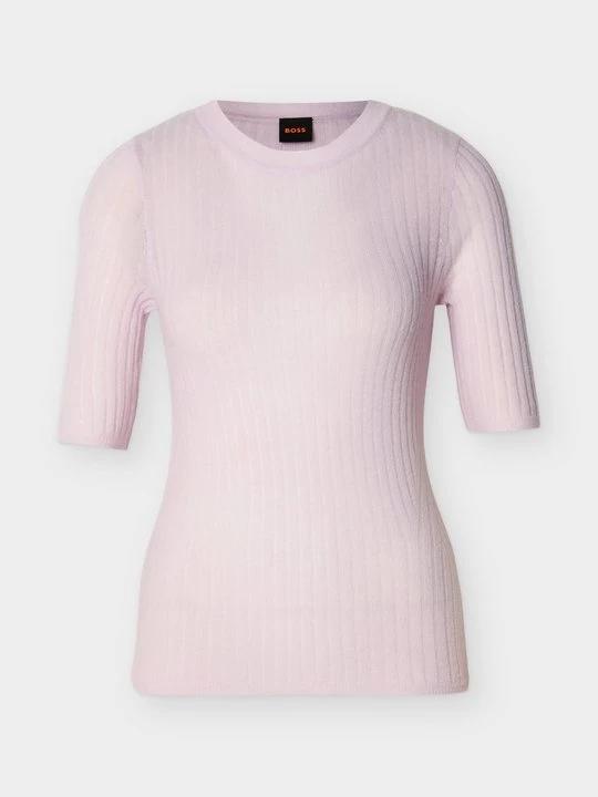 Foto van product T-shirt basic Boss paars
