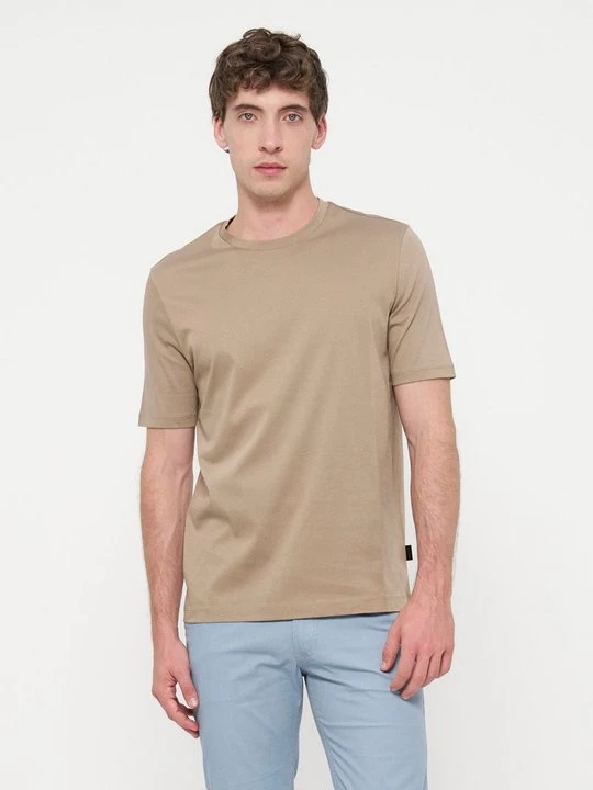 Foto van product T-shirt basic Bugatti taupe