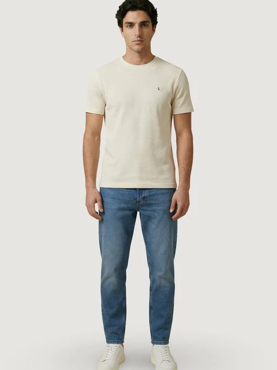 Foto van product T-shirt basic Calvin Klein Jeans crème