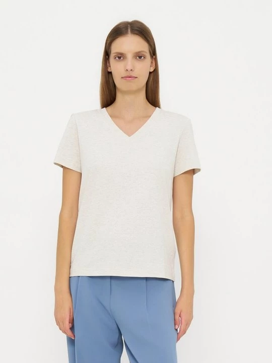 Foto van product T-shirt basic Calvin Klein Jeans crème