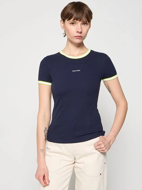 Foto van product T-shirt basic Calvin Klein Jeans donkerblauw