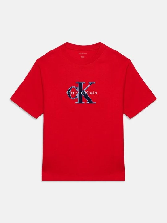 Foto van product T-shirt basic Calvin Klein Jeans gekleurd denim