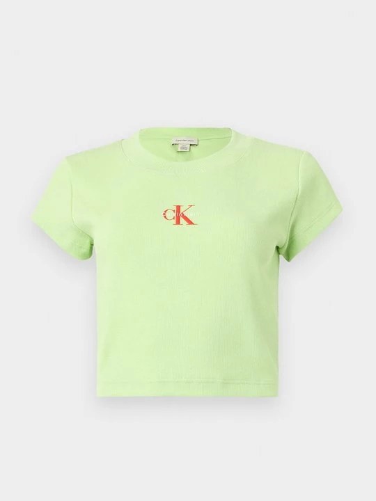 Foto van product T-shirt basic Calvin Klein Jeans lichtgroen