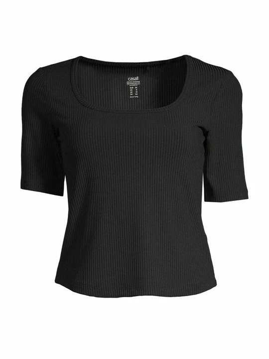 Foto van product T-shirt basic CASALL zwart
